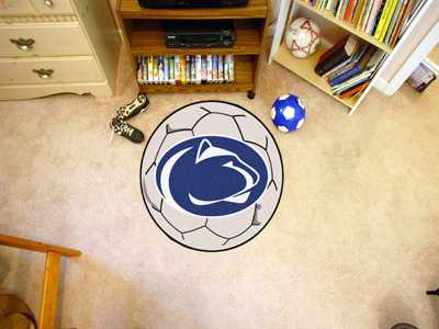 Penn State University Nittany Lions Soccer Ball Rug - Click Image to Close