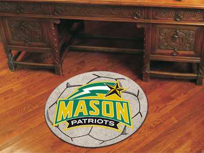 George Mason University Patriots Soccer Ball Rug - Click Image to Close