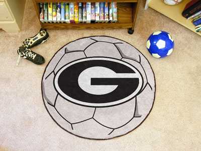 University of Georgia Bulldogs Soccer Ball Rug - G Logo - Click Image to Close