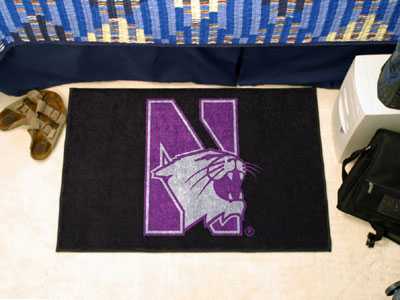 Northwestern University Wildcats Starter Rug - Click Image to Close