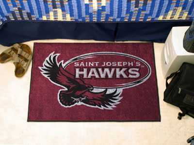 Saint Joseph's University Hawks Starter Rug - Click Image to Close