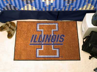 University of Illinois Fighting Illini Starter Rug - Click Image to Close