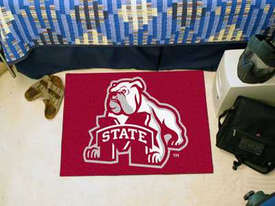 Mississippi State University Bulldogs Starter Rug - Click Image to Close