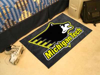 Michigan Technological University Huskies Starter Rug - Click Image to Close