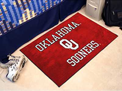 University of Oklahoma Sooners Starter Rug - Click Image to Close