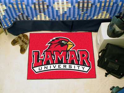 Lamar University Cardinals Starter Rug - Click Image to Close
