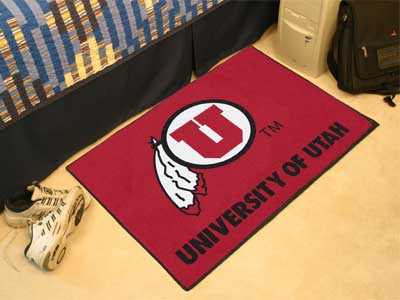 University of Utah Utes Starter Rug - Click Image to Close