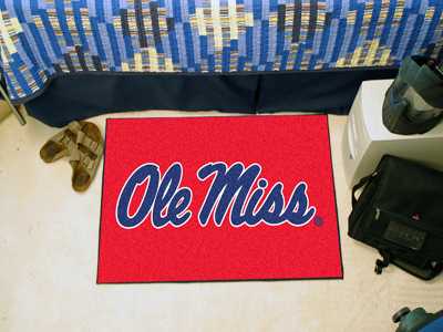 University of Mississippi Rebels Starter Rug - Click Image to Close