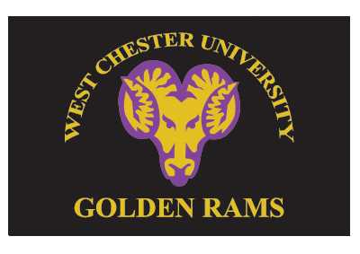 West Chester University Golden Rams Starter Rug - Click Image to Close