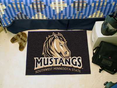 Southwest Minnesota State University Mustangs Starter Rug - Click Image to Close