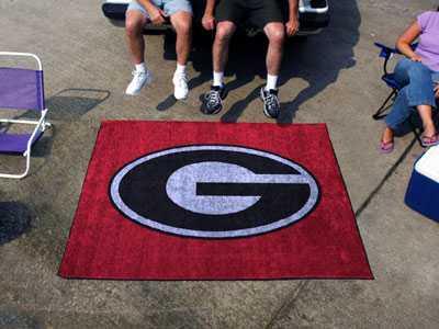 University of Georgia Bulldogs Tailgater Rug - Red - Click Image to Close