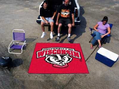 University of Wisconsin-Madison Badgers Tailgater Rug - Bucky - Click Image to Close