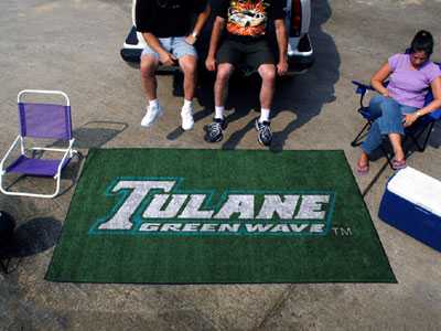 Tulane University Green Wave Ulti-Mat Rug - Click Image to Close