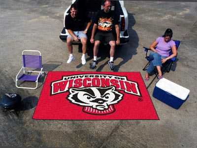 University of Wisconsin-Madison Badgers Ulti-Mat Rug - Bucky - Click Image to Close