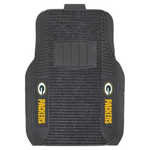 Green Bay Packers Deluxe Car Floor Mats - Click Image to Close