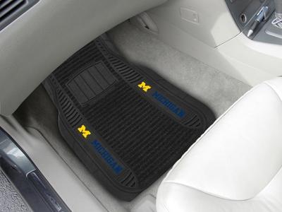 University of Michigan Wolverines Deluxe Car Floor Mats - Click Image to Close
