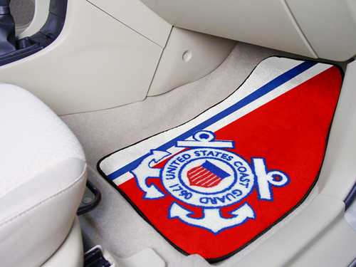 United States Coast Guard Carpet Car Mats - Click Image to Close