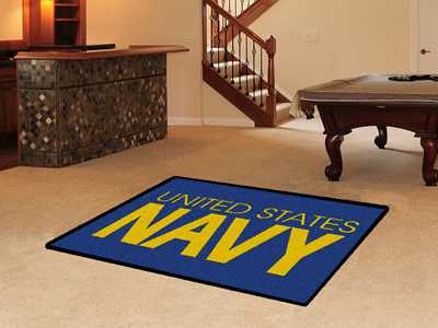 United States Navy 4x6 Rug - Click Image to Close