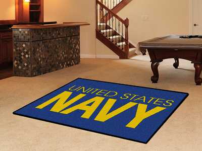 United States Navy 5x8 Rug - Click Image to Close