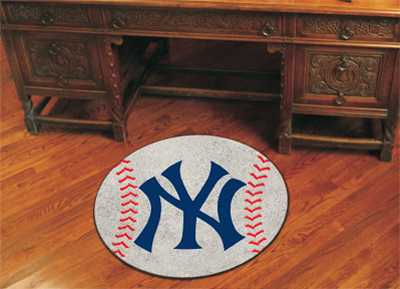 New York Yankees Baseball Rug - Click Image to Close
