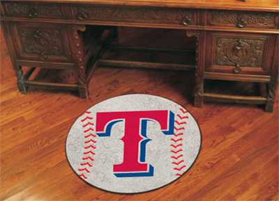 Texas Rangers Baseball Rug - Click Image to Close