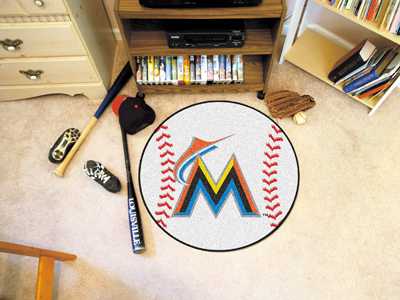 Miami Marlins Baseball Rug - Click Image to Close