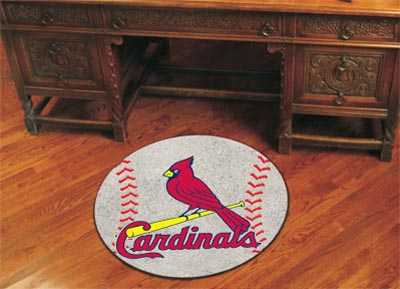 St Louis Cardinals Baseball Rug - Click Image to Close