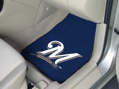 Milwaukee Brewers Carpet Car Mats - Click Image to Close