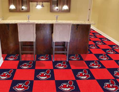 Cleveland Indians Carpet Floor Tiles - Click Image to Close