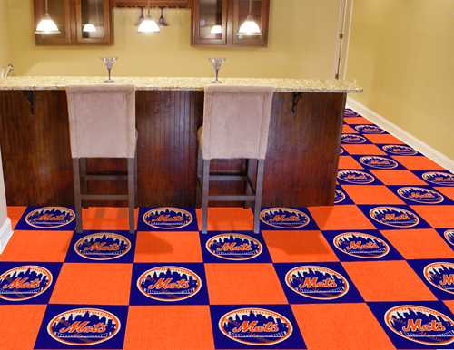 New York Mets Carpet Floor Tiles - Click Image to Close