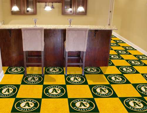 Oakland Athletics Carpet Floor Tiles - Click Image to Close