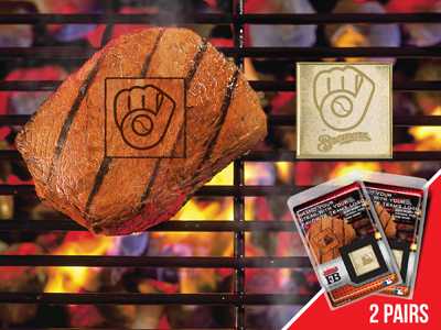 Milwaukee Brewers Food Branding Iron - 2 Pack - Click Image to Close