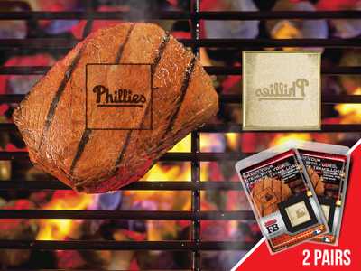 Philadelphia Phillies Food Branding Iron - 2 Pack - Click Image to Close