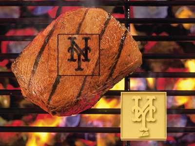 New York Mets Food Branding Iron - Click Image to Close