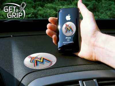 Miami Marlins Cell Phone Gripper - Click Image to Close