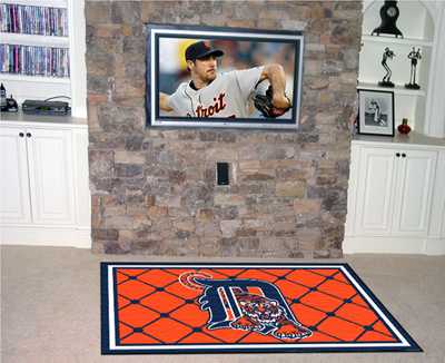 Detroit Tigers 4x6 Rug - Click Image to Close