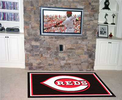 Cincinnati Reds 4x6 Rug - Click Image to Close