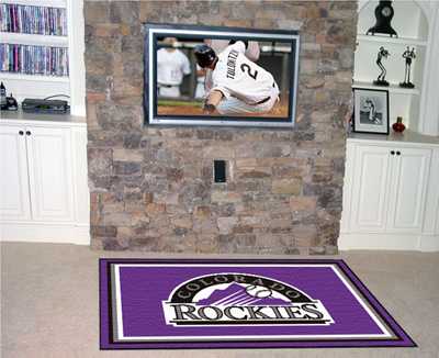 Colorado Rockies 5x8 Rug - Click Image to Close