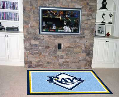 Tampa Bay Rays 5x8 Rug - Click Image to Close