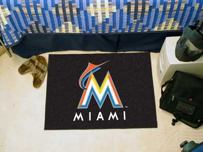 Miami Marlins Starter Rug - Click Image to Close