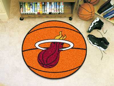 Miami Heat Basketball Rug - Click Image to Close