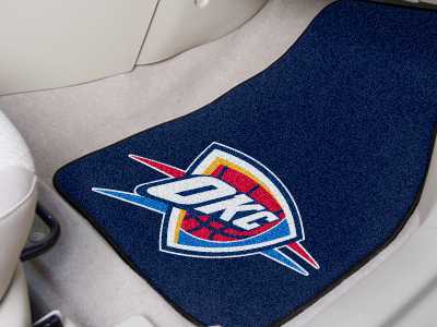 Oklahoma City Thunder Carpet Car Mats - Click Image to Close