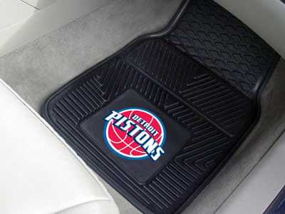 Detroit Pistons Heavy Duty Vinyl Car Mats - Click Image to Close