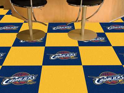 Cleveland Cavaliers Carpet Floor Tiles - Click Image to Close