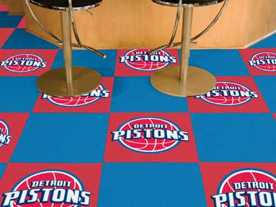 Detroit Pistons Carpet Floor Tiles - Click Image to Close