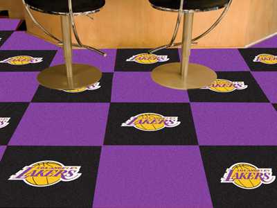 Los Angeles Lakers Carpet Floor Tiles - Click Image to Close