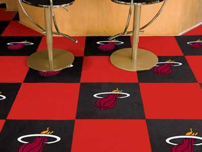 Miami Heat Carpet Floor Tiles - Click Image to Close