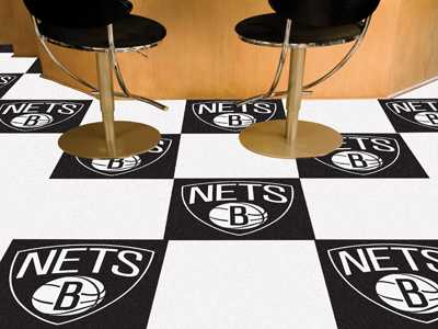 Brooklyn Nets Carpet Floor Tiles - Click Image to Close