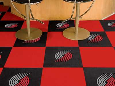 Portland Trail Blazers Carpet Floor Tiles - Click Image to Close