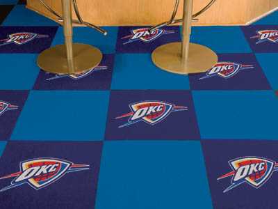 Oklahoma City Thunder Carpet Floor Tiles - Click Image to Close